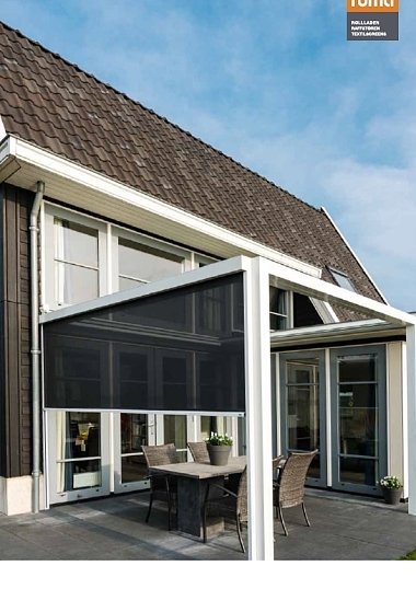 Zippscreen zur Terrassenabgrenzung